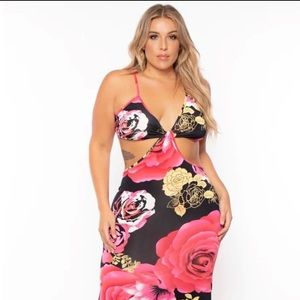 CurvySense Maxi Cut-Out Dress
